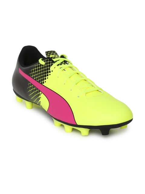 

Puma Men Fluorescent Green evoSPEED 5.5 Football Shoes