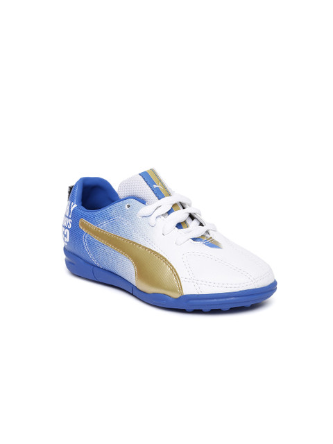 

Puma Kids White MB 9 TT Football Shoes