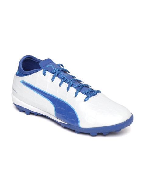 

Puma Men White & Blue evoTOUCH 3 TT Football Shoes