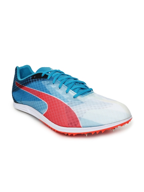 

Puma Men Blue & White evoSPEED Distance v6 Running Shoes