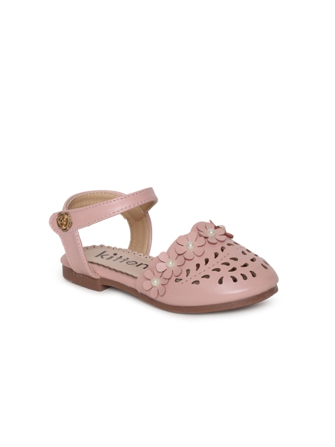 

Kittens Girls Pink Beaded Laser-Cut Sandals