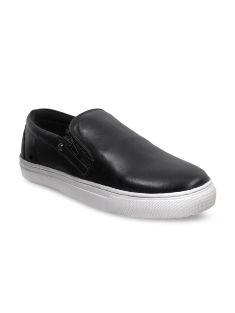 

Numero Uno Men Black Slip-On Sneakers