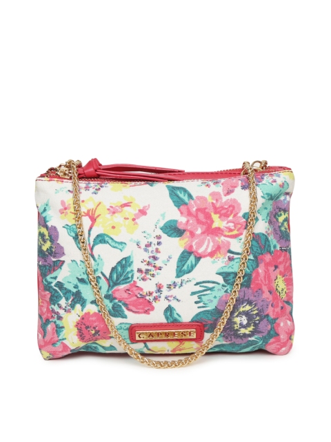 

Caprese Multicoloured Printed Sling Bag, Multi