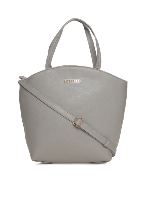 

Caprese Grey Solid Handheld Bag