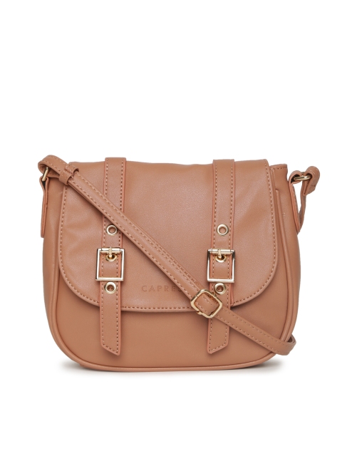 

Caprese Brown Solid Sling Bag