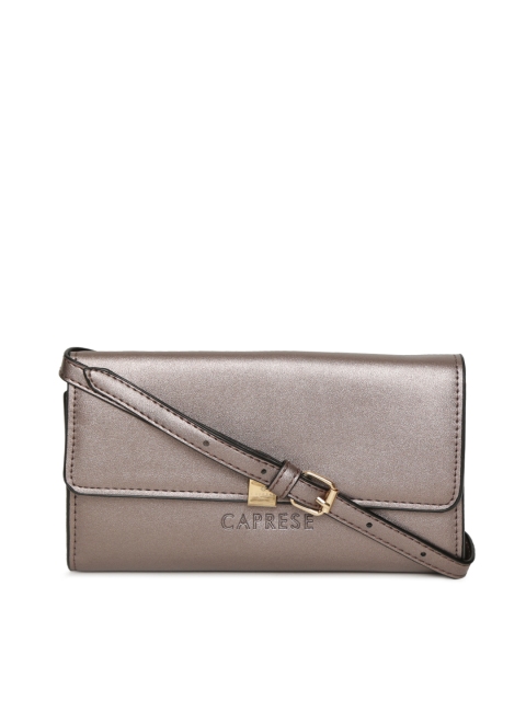 

Caprese Gunmetal-Toned Solid Sling Bag, Metallic