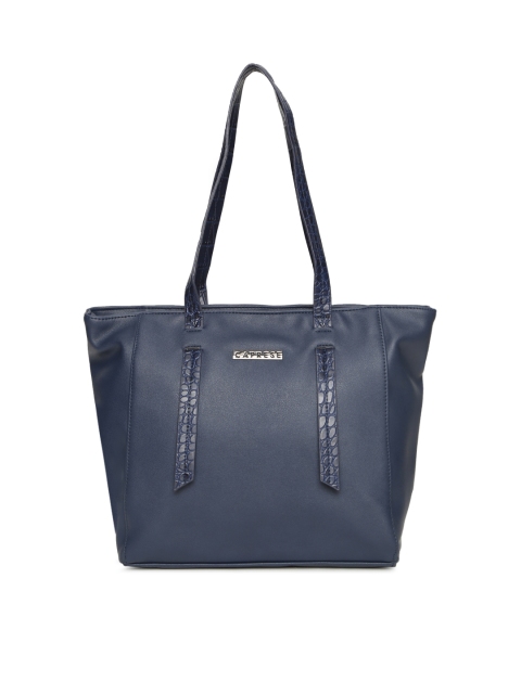 

Caprese Navy Blue Solid Shoulder Bag