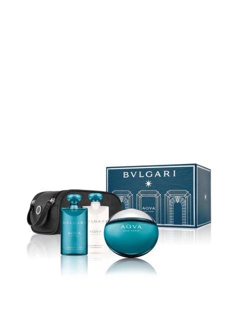 

Bvlgari Men Aqva Ph Set Eau De Toilette + After Shave Balm + Shower Gel, Blue