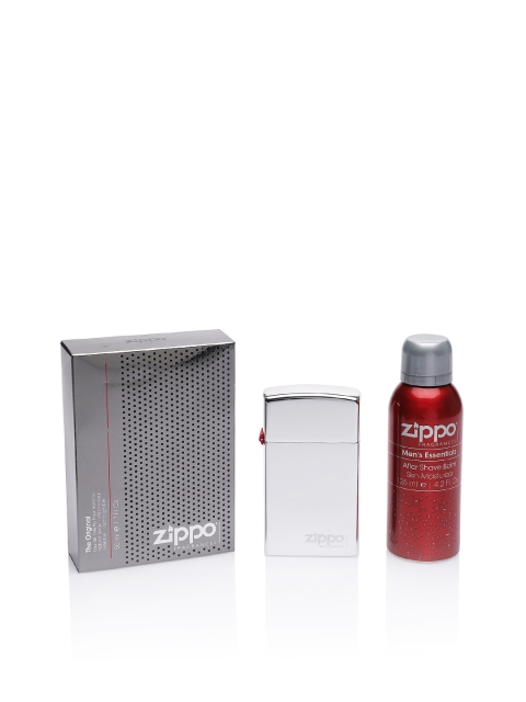 

Zippo Men Set of The Original Fragrances Eau de Toilette and After Shave Balm, Grey