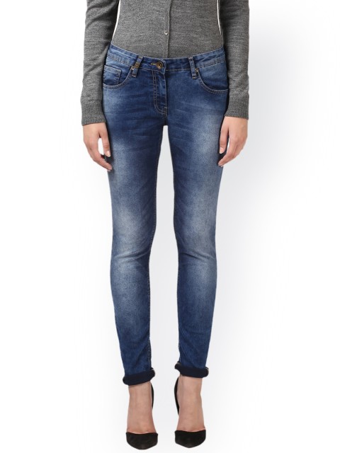 

Park Avenue Women Blue Super Skinny Fit Mid-Rise Clean Look Jeans