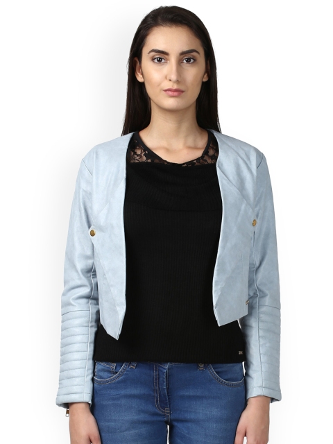 

Park Avenue Women Blue Solid Tailored Jacket