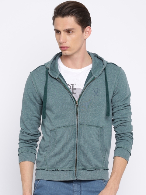 

Allen Solly Sport Men Blue Solid Hooded Sweatshirt