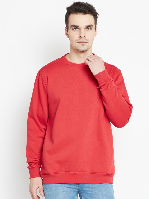 

Allen Solly Men Red Solid Sweatshirt