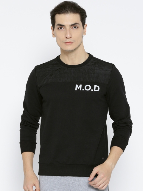 

Solly Sport Men Black Solid Sweatshirt