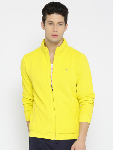

Solly Sport Men Yellow Solid Hooded Sweatshirt