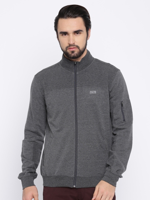 

Allen Solly Sport Men Charcoal Grey Solid Sweatshirt