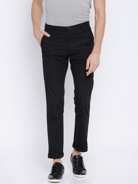 

Allen Solly Men Black Custom Regular Fit Solid Regular Trousers