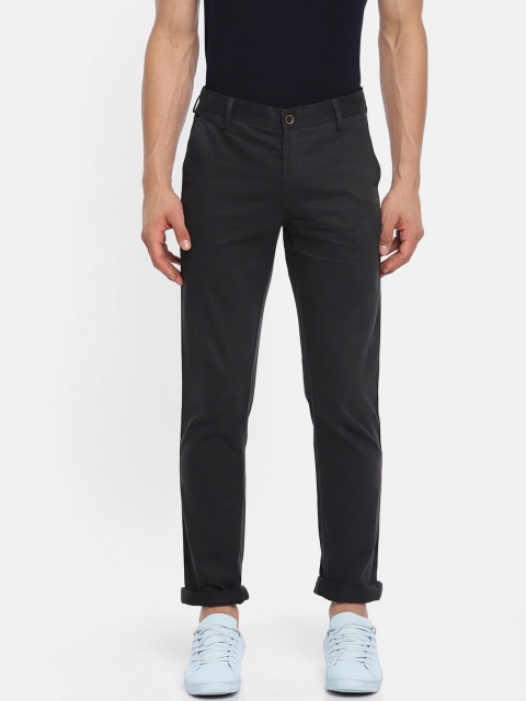 

Allen Solly Men Black Custom Regular Fit Solid Regular Trousers