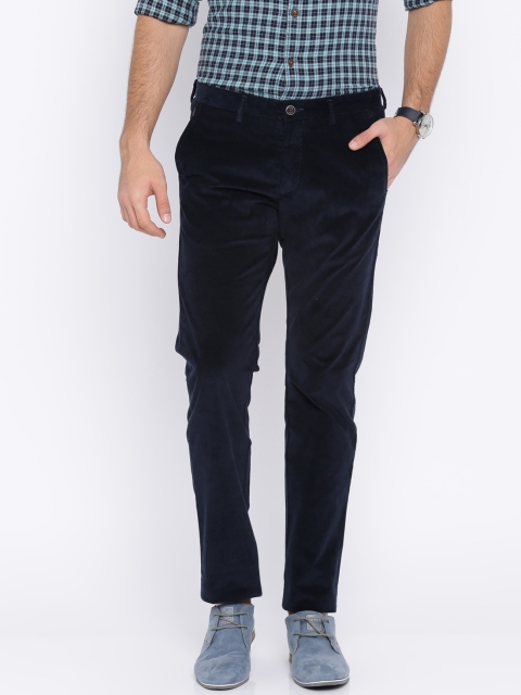 

Allen Solly Men Blue Smart Slim Fit Solid Regular Trousers