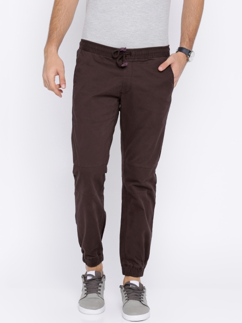 

Solly Sport Men Maroon Smart Slim Fit Solid Joggers