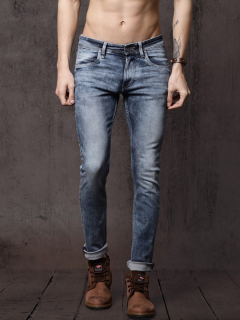 

Roadster Men Blue Skinny Fit Mid-Rise Clean Look Stretchable Jeans