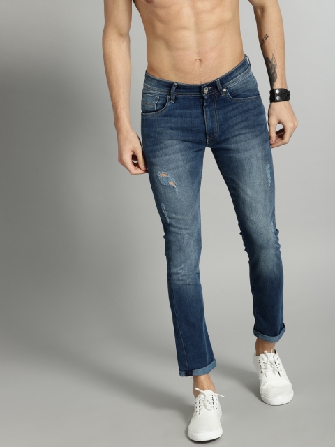 

Roadster Men Blue Skinny Fit Mid-Rise Mildly Distressed Stretchable Jeans