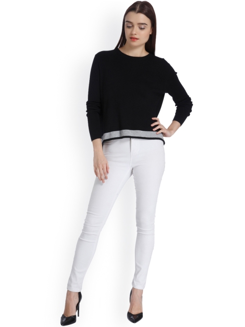 

Vero Moda Women Black Solid Sweater