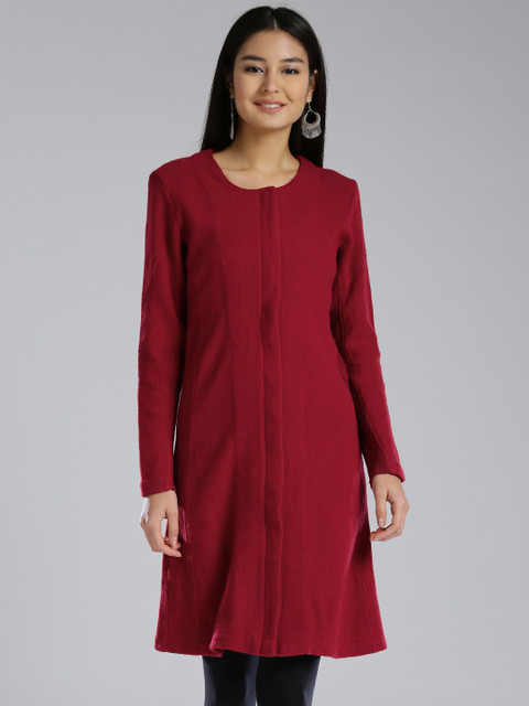 

W Women Red Solid Tailored Jacket