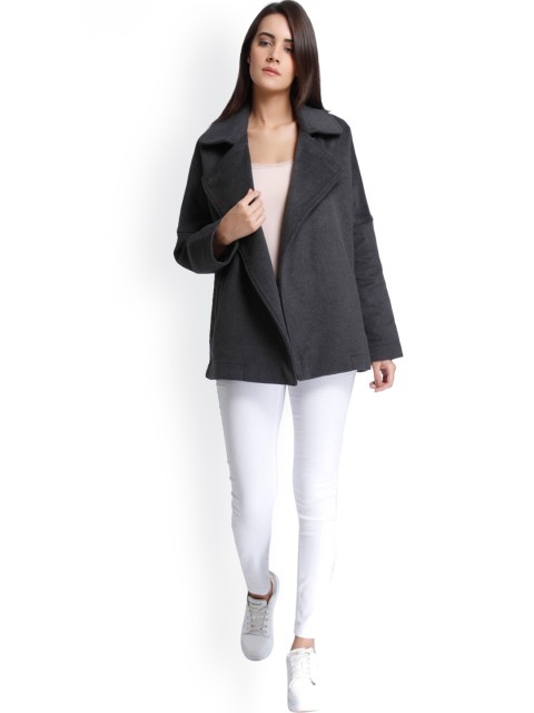 

Vero Moda Grey Solid Coat