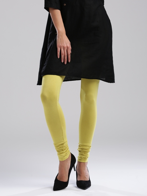 

Wishful by W Women Lemon Yellow Churidar Leggings