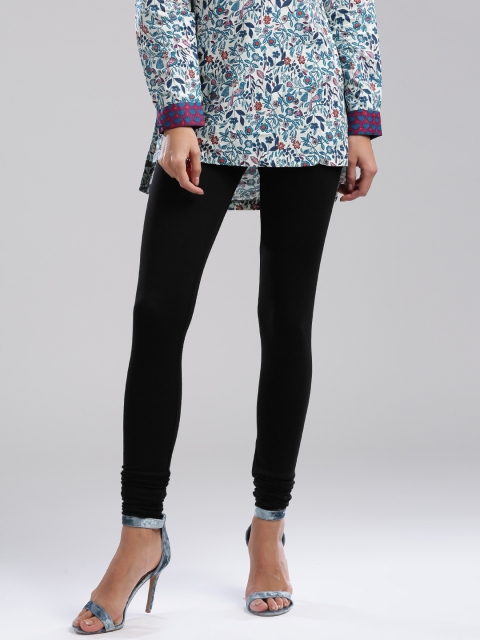

WISHFUL by W Women Black Churidar Leggings