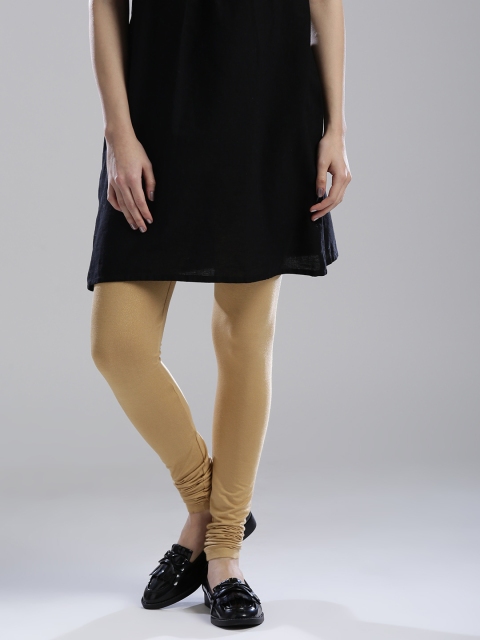 

Wishful by W Women Beige Churidar Leggings