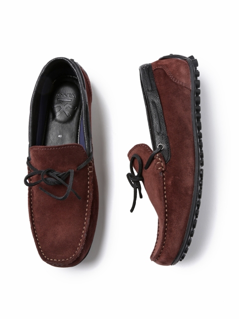 

WROGN Men Burgundy Driving Shoes