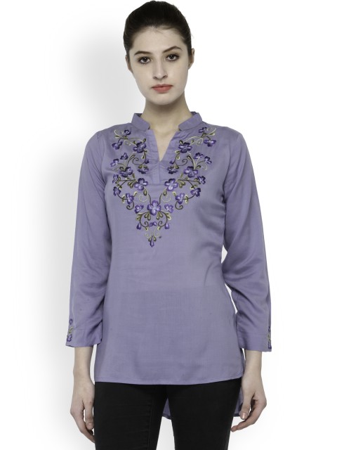 

Laabha Women Purple Solid Top