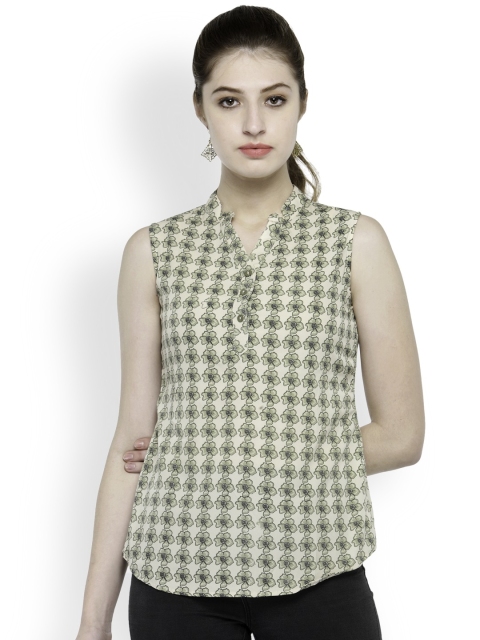 

Laabha Women Beige Printed Top