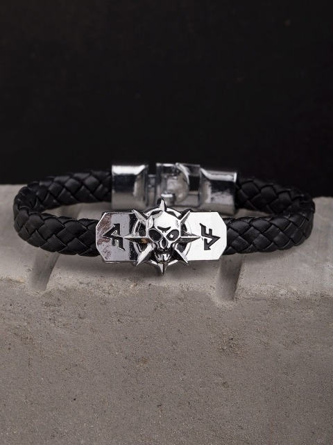 

Dare by Voylla Black Stainless Steel Bangle-Style Bracelet