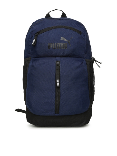 

Puma Unisex Navy Blue Brand Logo Backpack