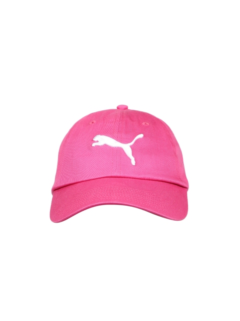 Puma Unisex Pink Solid ESS Big Cat Baseball Cap available at myntra for Rs.389