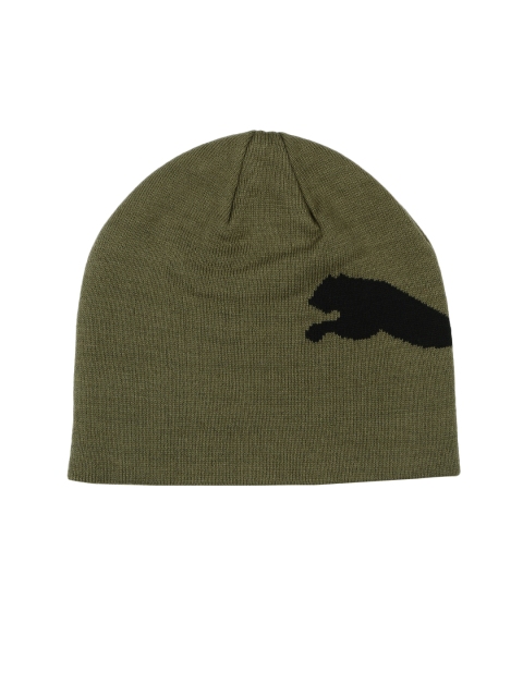 

Puma Unisex Olive Green ESS Big Cat Solid Beanie