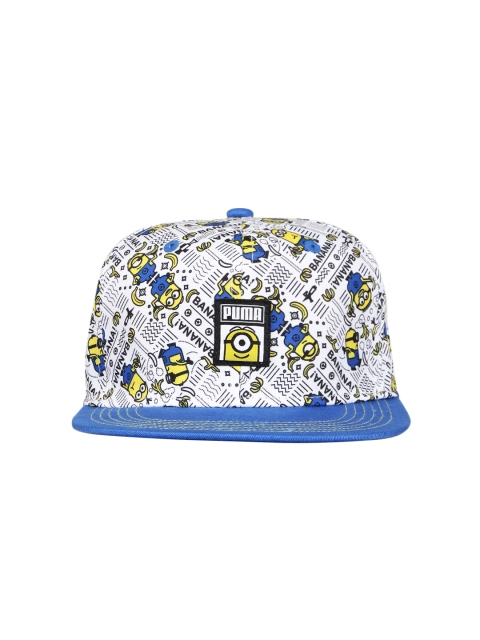 

Puma Unisex White & Blue Minions Printed Baseball Cap