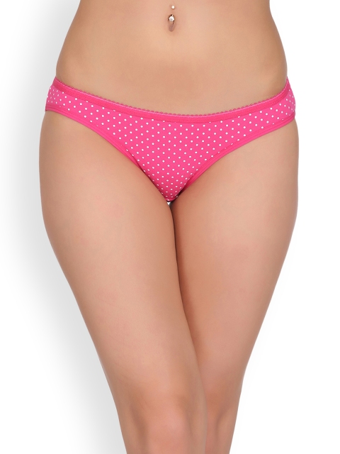

Clovia Women Pink Polka-Dot Print Bikini Briefs