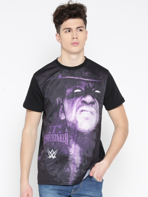

Splash Men Black Printed Round Neck T-shirt