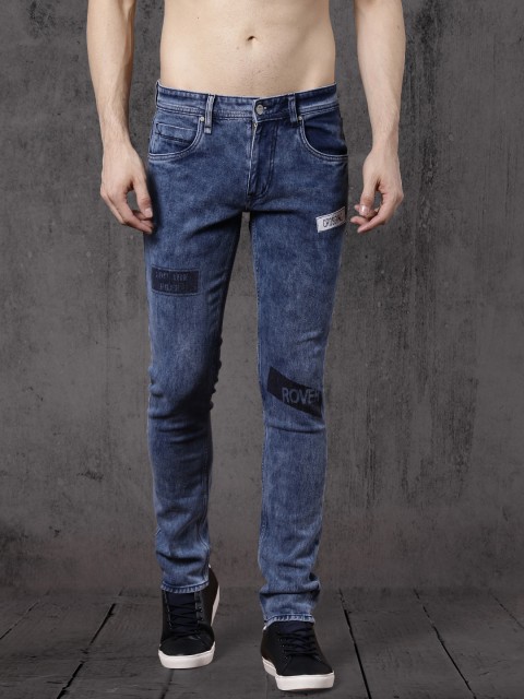 

Roadster Men Blue Skinny Fit Mid-Rise Clean Look Stretchable Jeans