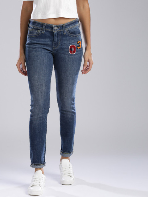 

Levis Women Blue Skinny Fit Mid-Rise Clean Look Stretchable Jeans