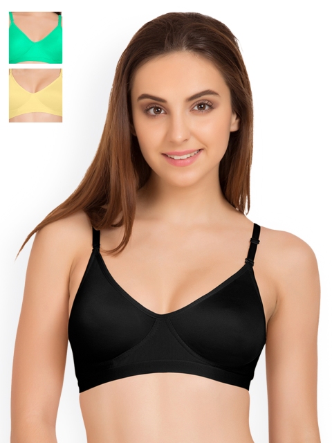 

Tweens Pack of 3 Full-Coverage T-shirt Bras TW9265, Black