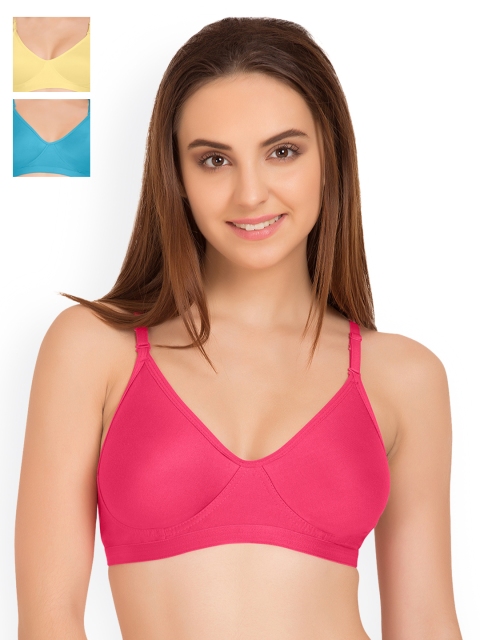 

Tweens Pack of 3 Full-Coverage T-shirt Bras TW9265, Pink