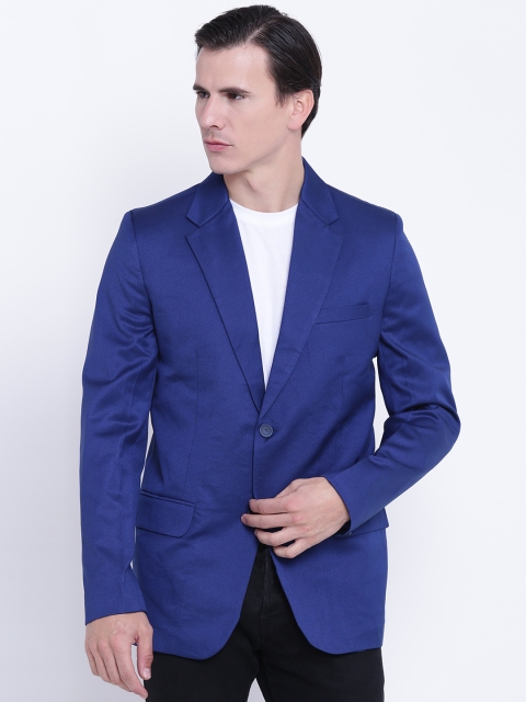 

Fort Collins Blue Slim Fit Single-Breasted Casual Blazer