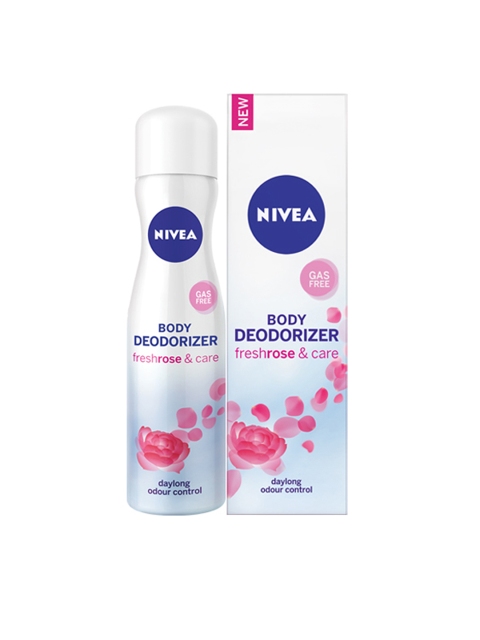 

Nivea Women Freshrose & Care Gas-Free Body Deodorizer 120 ml, White