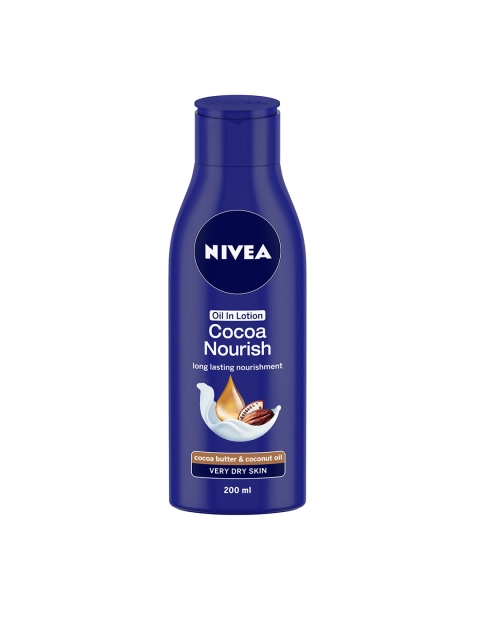 

Nivea Cocoa Nourish Oil in Lotion Body Lotion For Very Dry Skin 200 ml, Blue