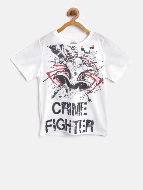 

YK Marvel Boys Off-White Spider-Man Print T-shirt